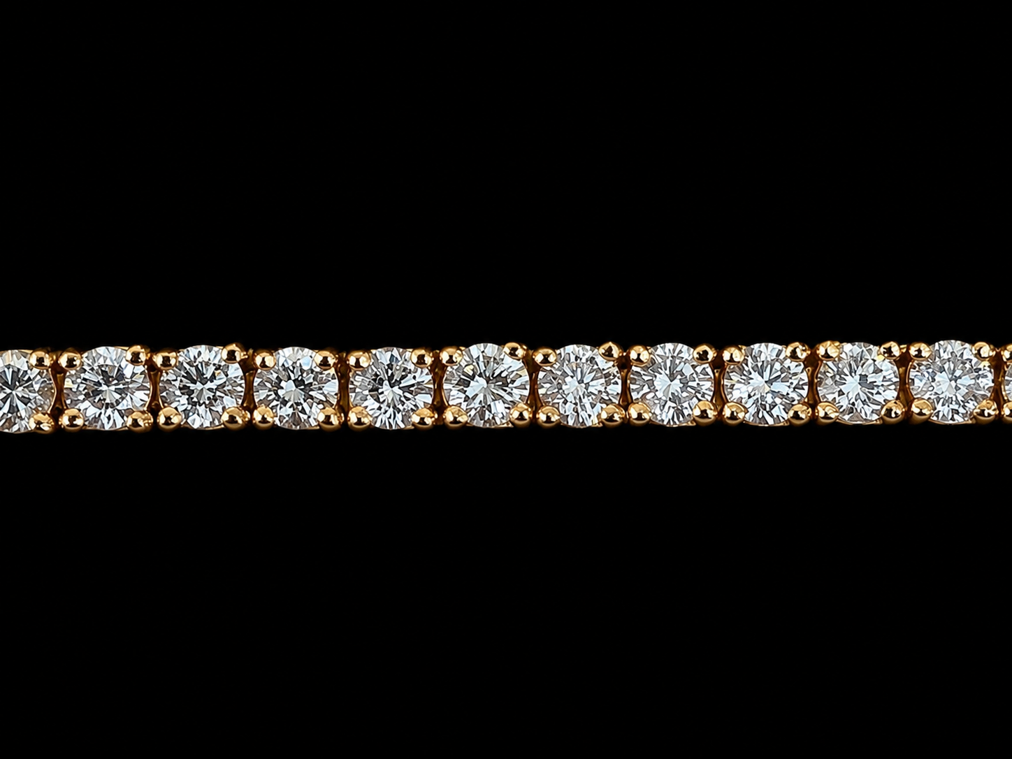 14K Rose Gold 3.66 CT Natural Diamond Classic Tennis Bracelet-2.8MM Angelica Jewellers
