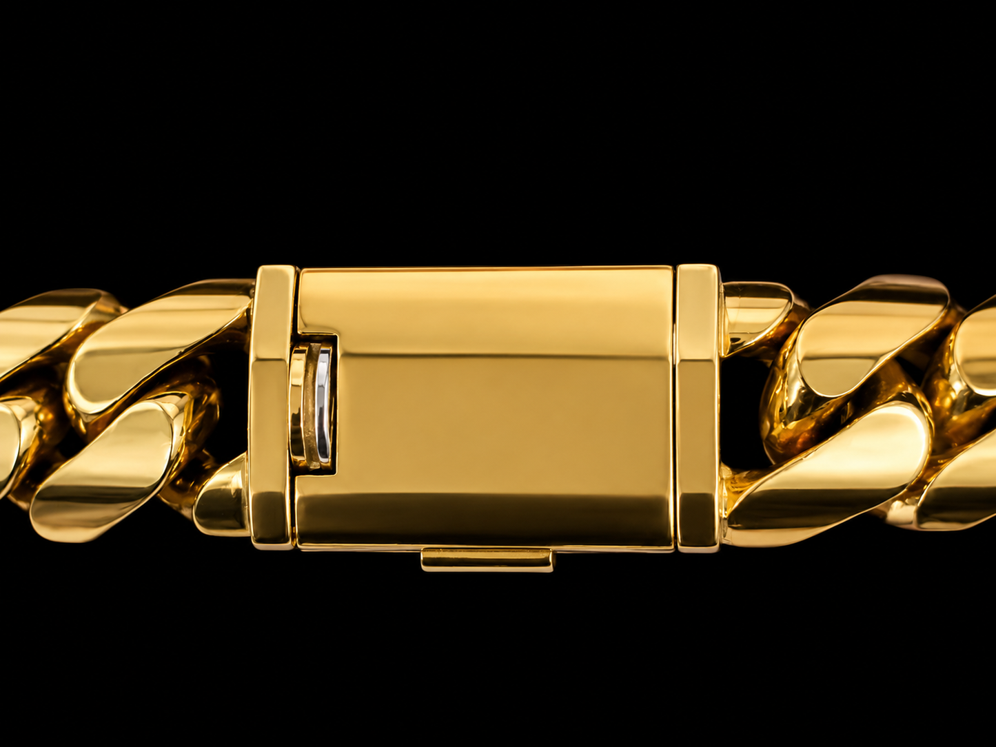 10K Solid Yellow Gold Handmade Cuban Link Bracelet – 14MM Angelica Jewellers X Waves
