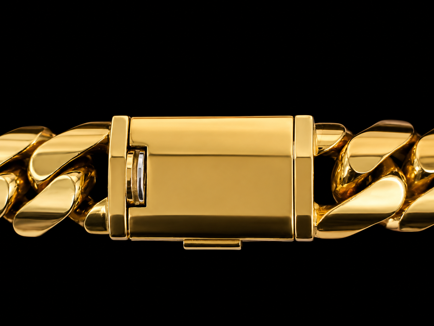 10K Solid Yellow Gold Handmade Cuban Link Bracelet – 14MM Angelica Jewellers X Waves