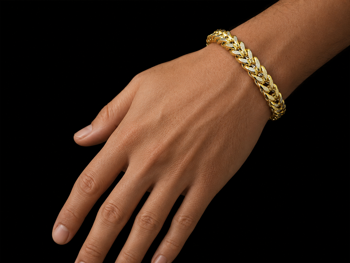 10K Solid Yellow Gold Handmade Cuban Link Bracelet – 14MM (Copy) Angelica Jewellers X Waves