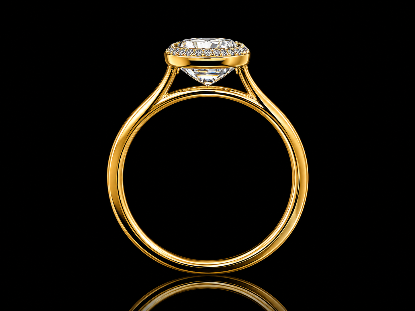 14K White Gold Oval Cut Lab Diamond Engagement Ring – 3.39 ct Total – IGI Certified (Copy) Angelica Jewellers