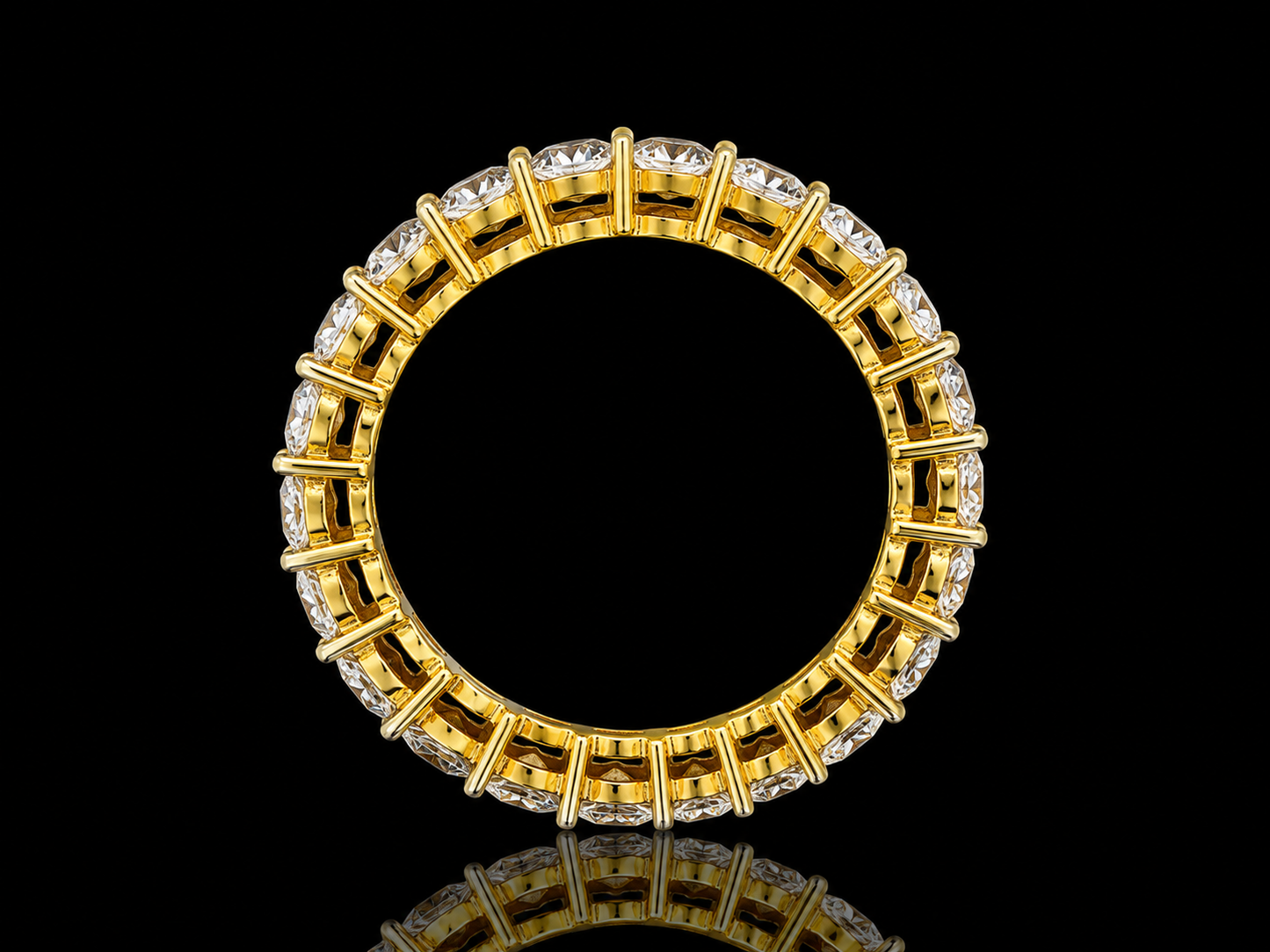 14K Yellow Gold Classic Eternity Band | 2.00 CTW Lab-Grown Diamond Ring | 2.8 mm Angelica Jewellers