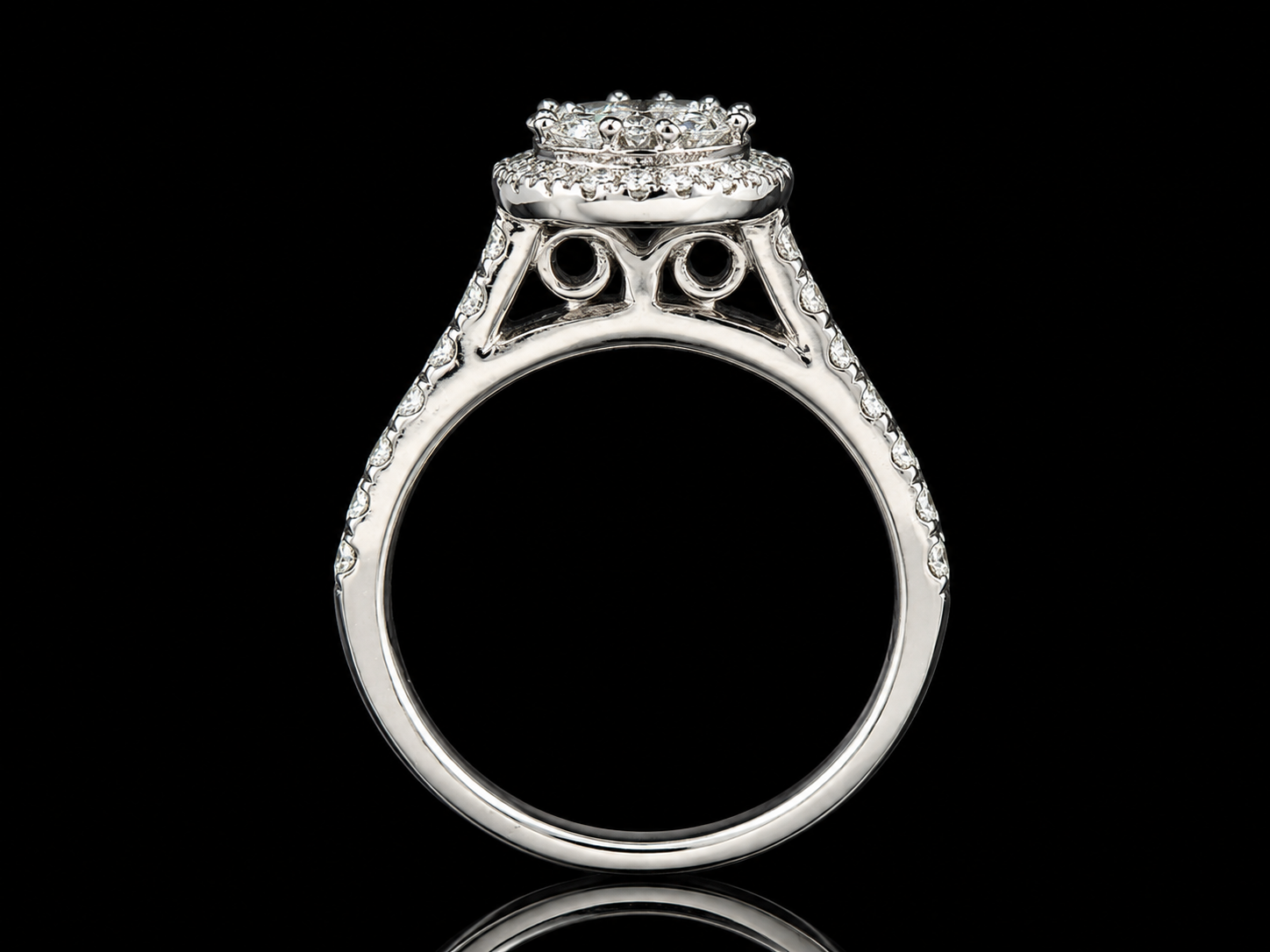 14K White Gold Diamond Bridal Set – 0.70 CTW Natural Diamonds (Copy) Angelica Jewellers