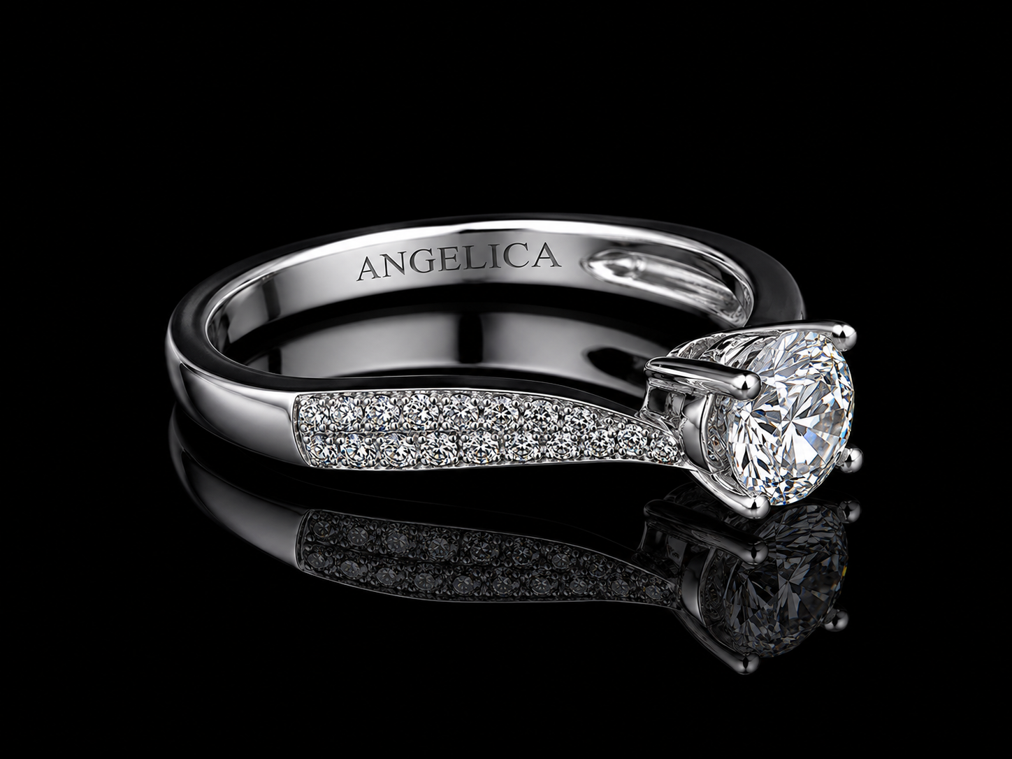 18K White Gold Vintage Trilogy Diamond Ring – 0.85 CT VS F-G Natural Diamonds (Copy) Angelica Jewellers
