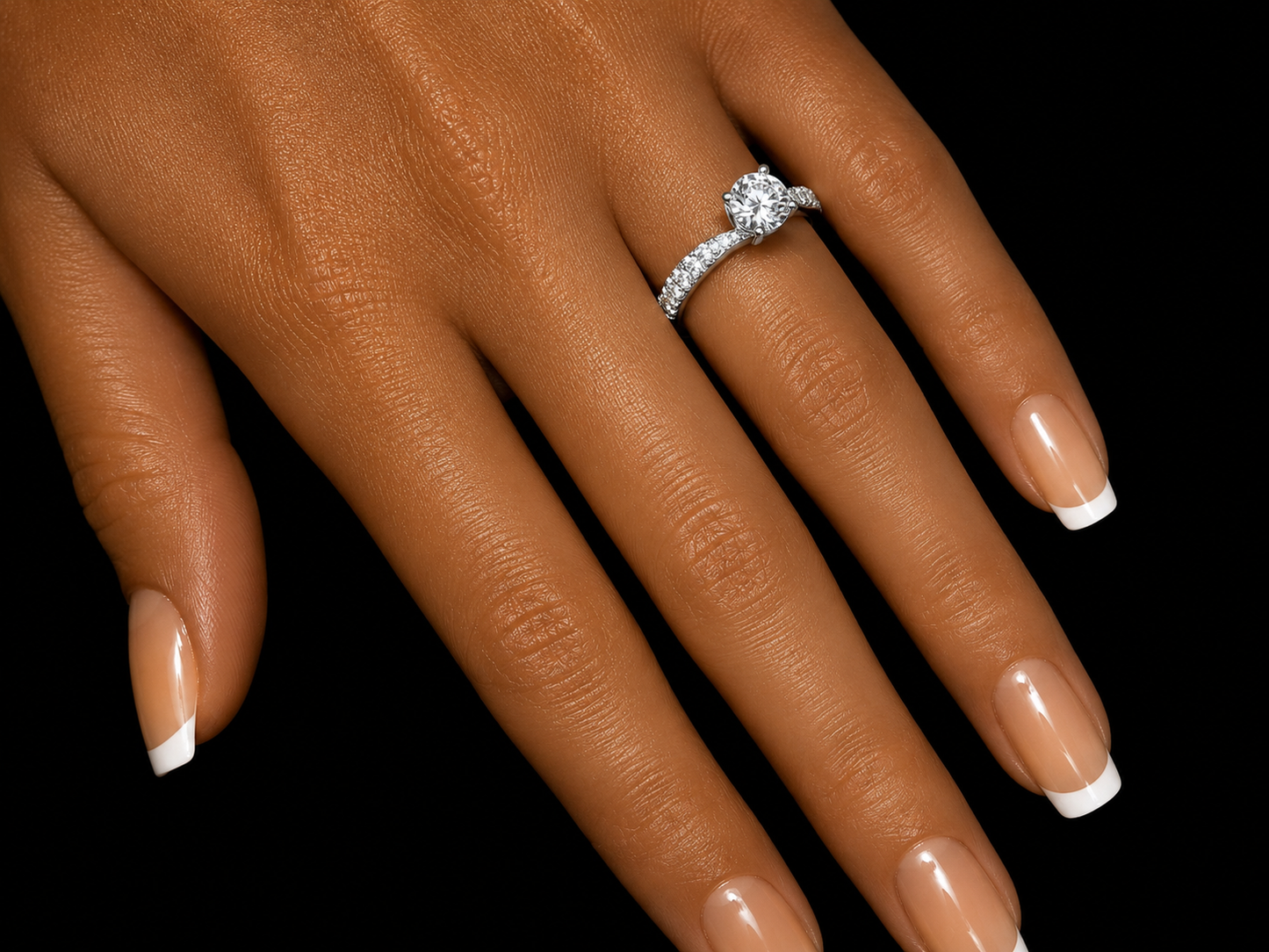 18K White Gold Vintage Trilogy Diamond Ring – 0.85 CT VS F-G Natural Diamonds (Copy) Angelica Jewellers