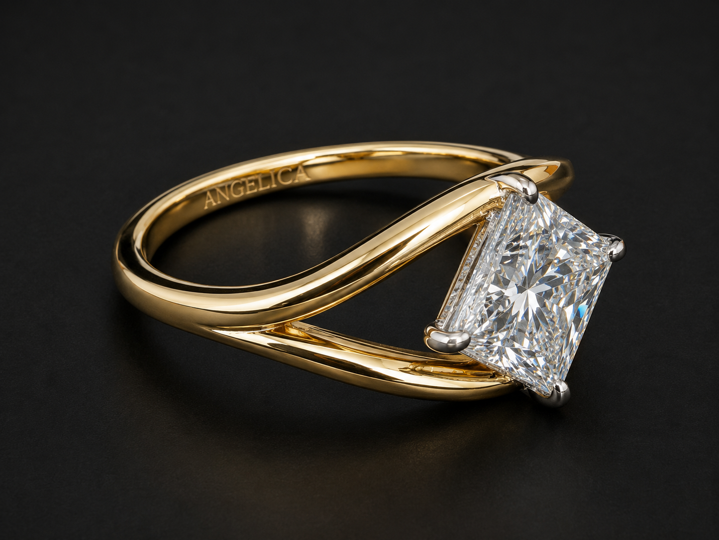 14K Yellow Gold Marquise Lab Diamond Engagement Ring – 2.99 CTW (Copy) Angelica Jewellers