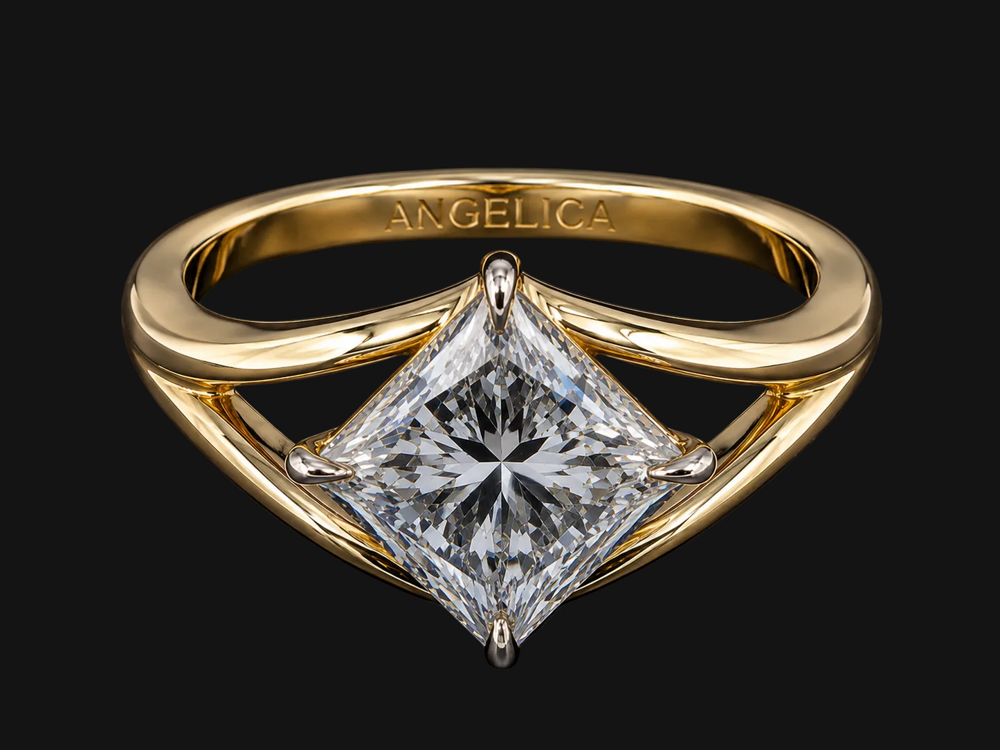 14K Yellow Gold Marquise Lab Diamond Engagement Ring – 2.99 CTW (Copy) Angelica Jewellers