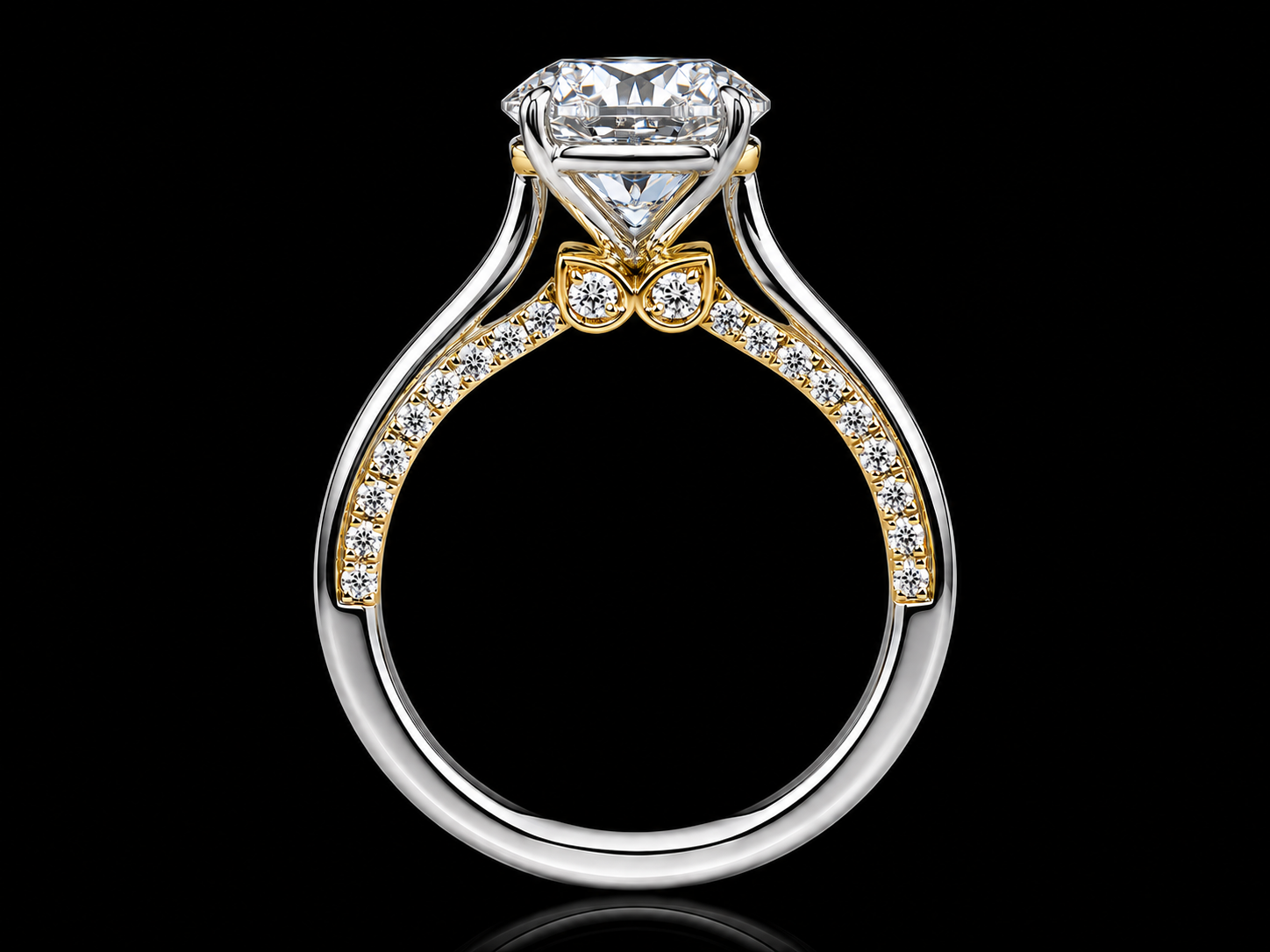 14K White Gold IGI Certified 3.00 CT Round Brilliant Diamond Engagement Ring (Copy) Angelica Jewellers