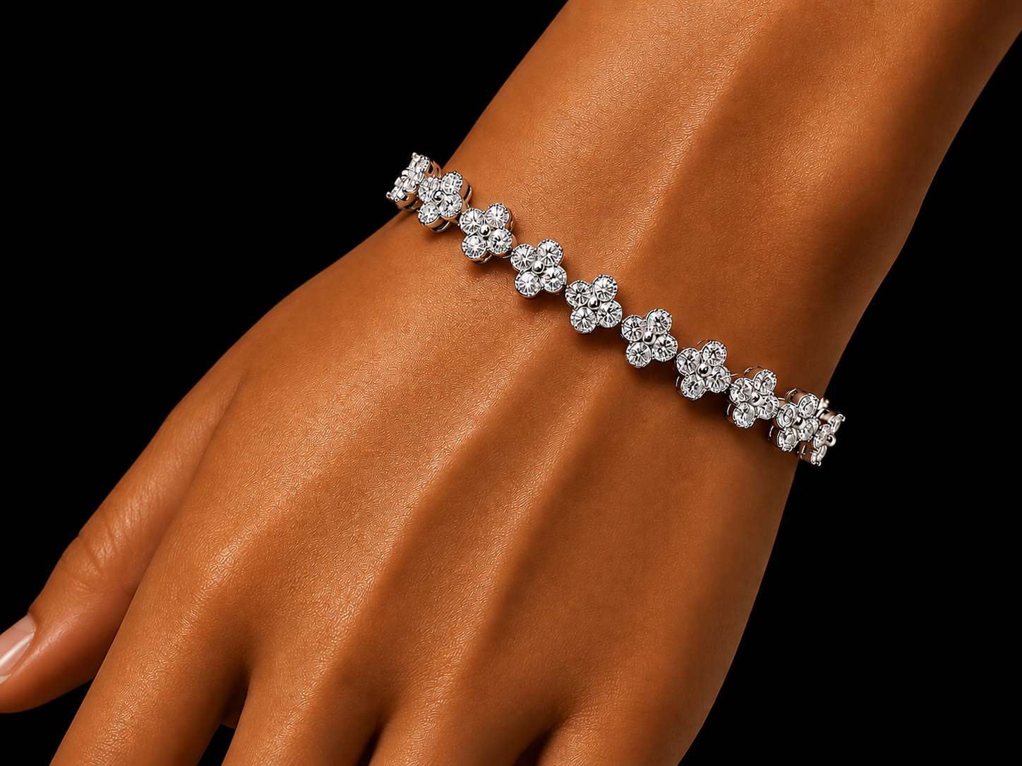 14K Yellow Gold Evil Eye Bracelet with 0.46 CT Marquise Lab-Grown Diamond (Copy) Angelica Jewellers