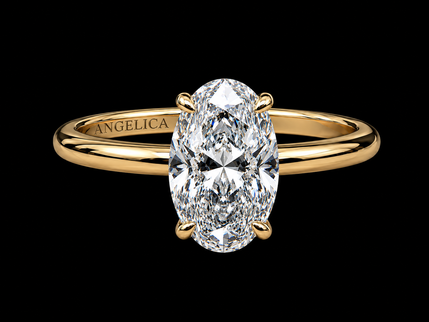 14K Yellow Gold Marquise Lab Diamond Engagement Ring – 2.99 CTW (Copy) Angelica Jewellers