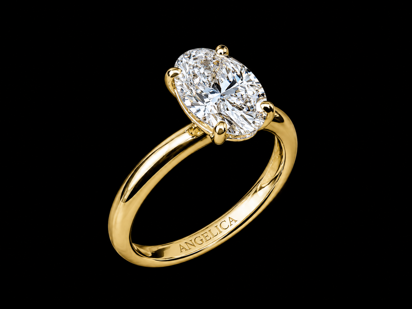 14K Yellow Gold Marquise Lab Diamond Engagement Ring – 2.99 CTW (Copy) Angelica Jewellers