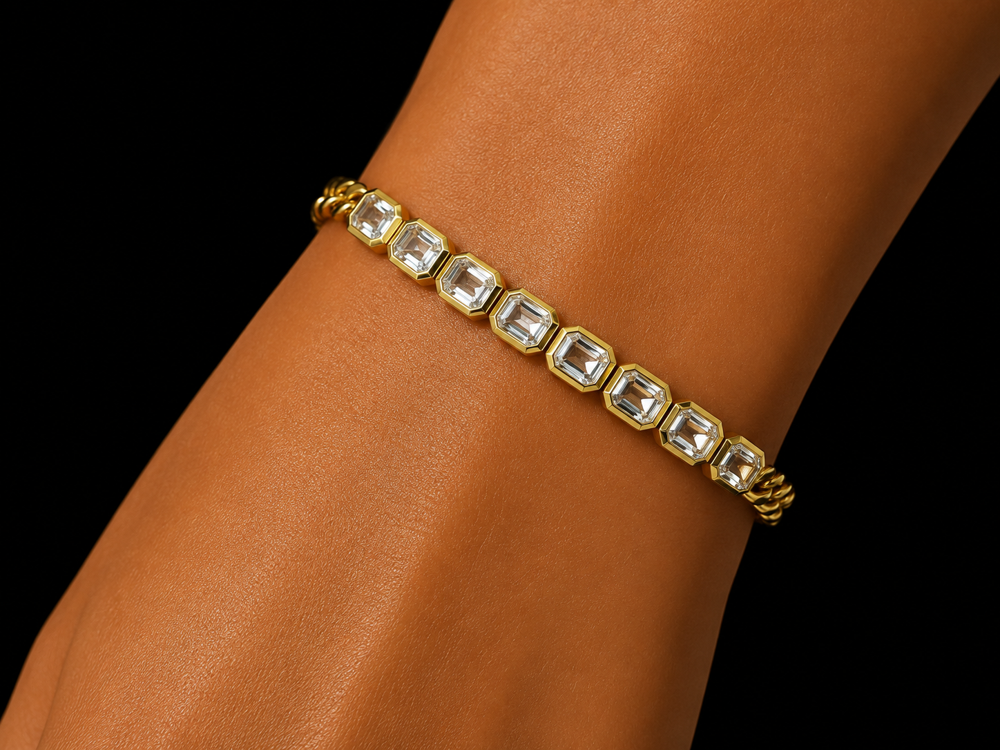 14K White Gold Clover Lab-Grown Diamond Bracelet – 4.03 CT VS–VVS F (Copy) Angelica Jewellers
