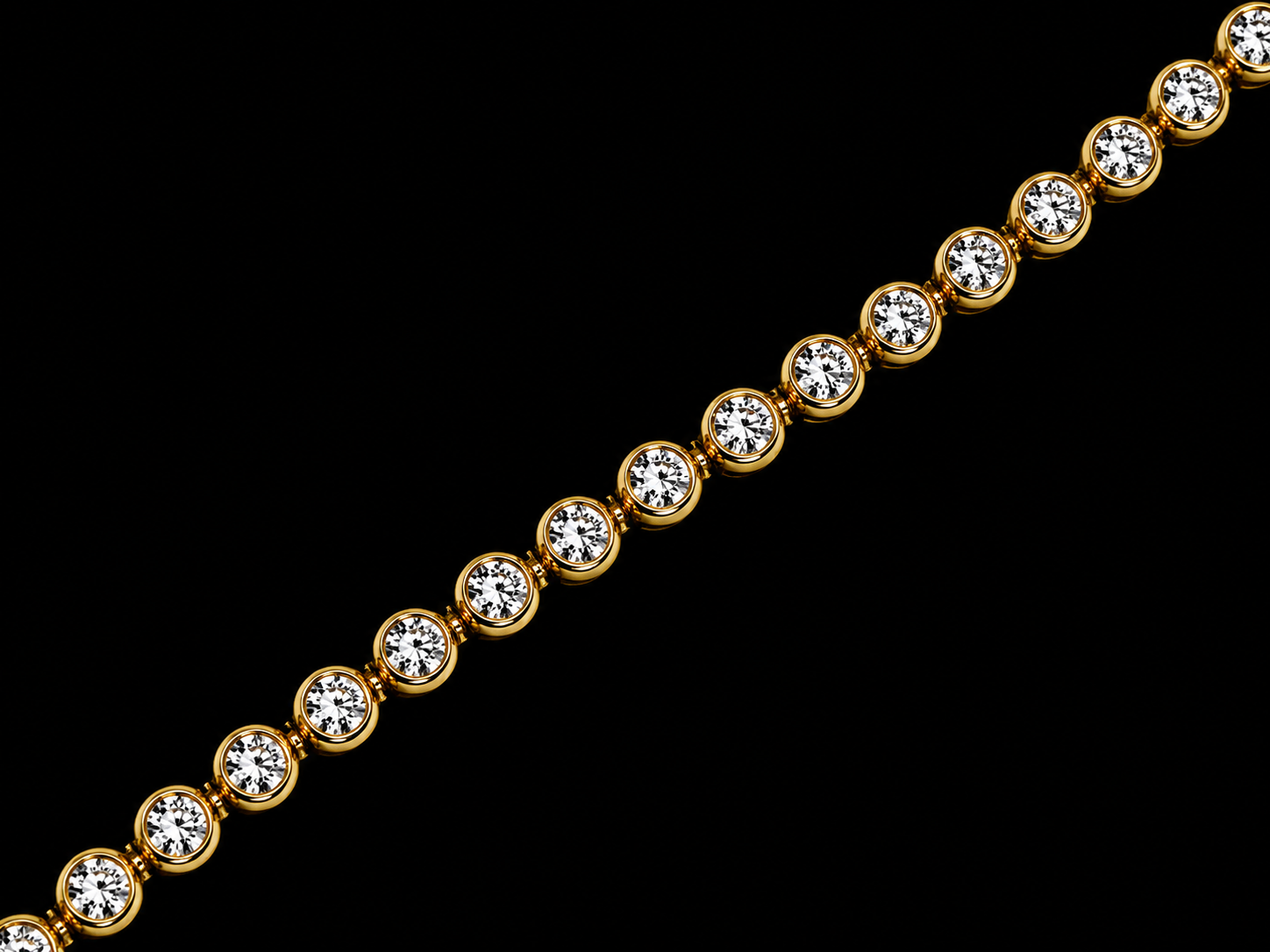 14K Yellow Gold Natural Diamond Tennis Bracelet – 3.24 CTW VVS D–F | Signature Collection (Copy) Angelica Jewellers