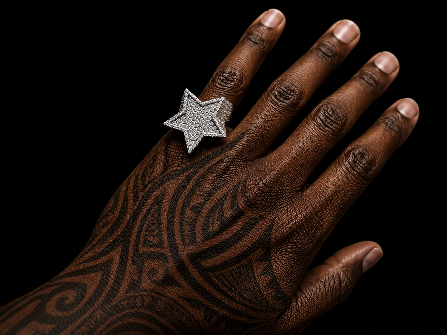 Angelica Signature 7.15 CT Diamond Star Ring – 10K White Gold