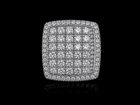 10K White Gold Diamond Signet Ring – 5.90 CTW Angelica Jewellers