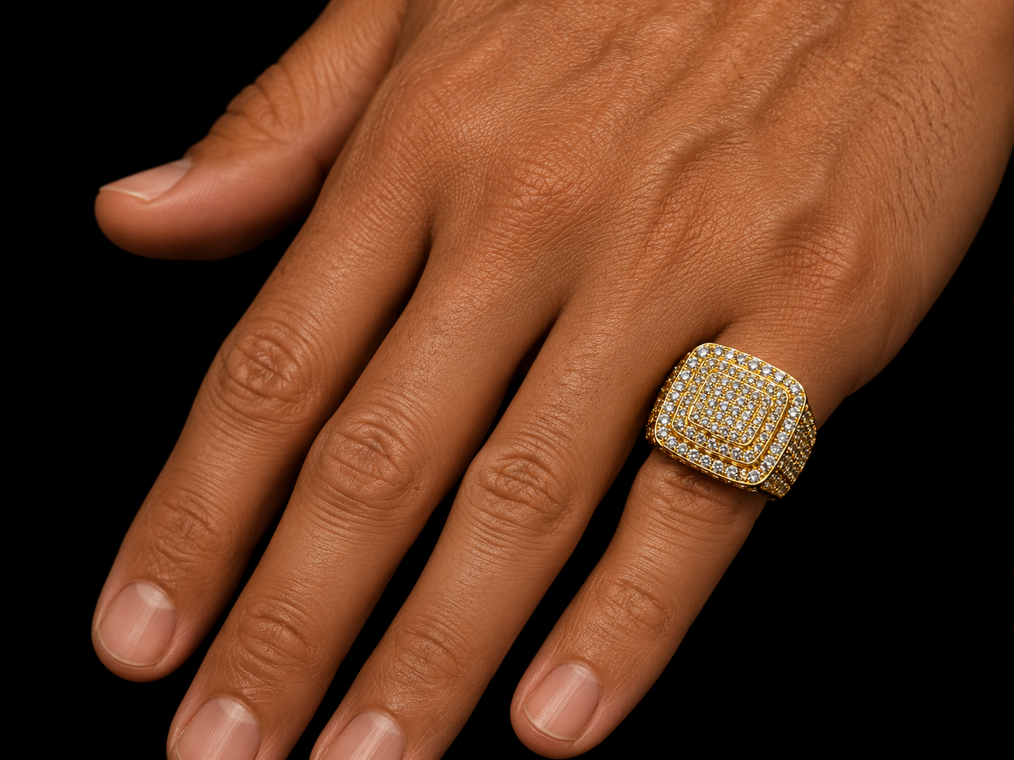 ANNEAU EN OR BLANC 10K 2,90CT DE DIAMANTS EN VVS F+