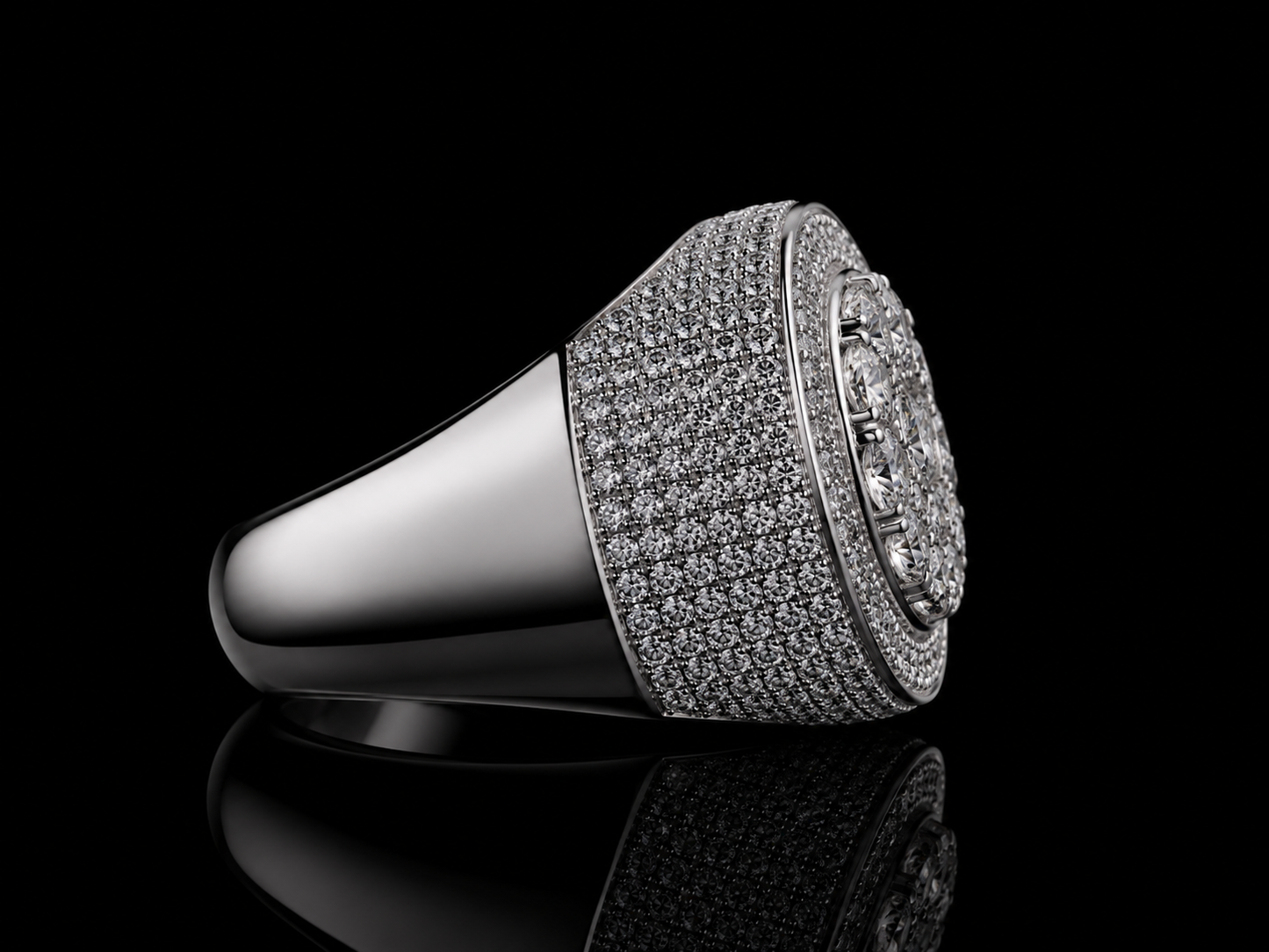 10K WHITE GOLD DIAMOND RING 3.23CT OF DIAMONDS Angelica Jewellers