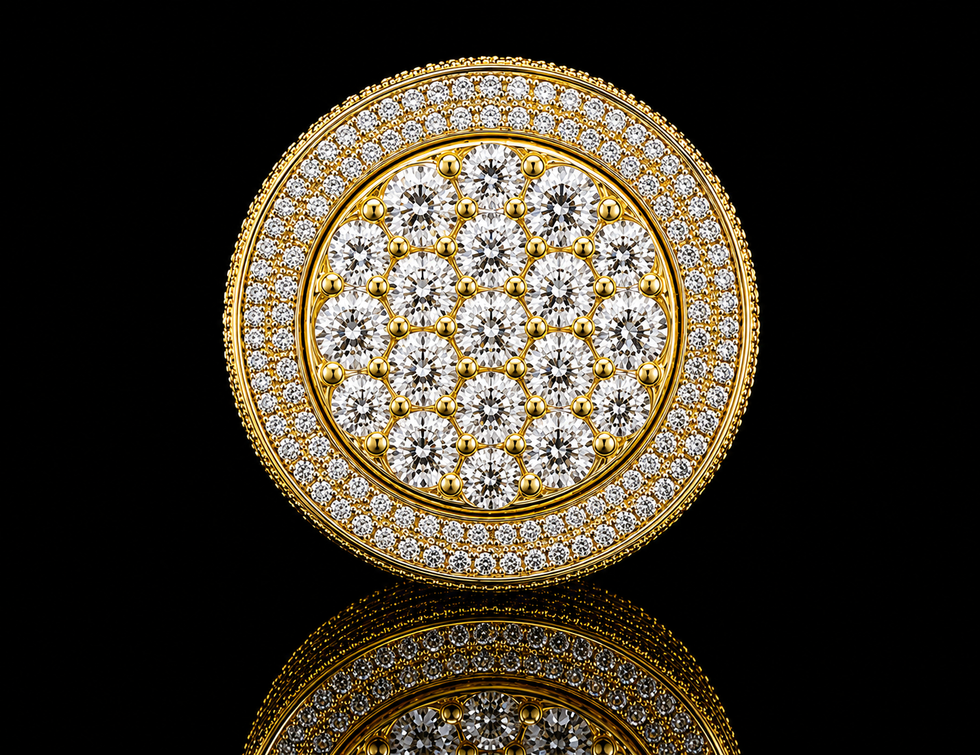 10K YELLOW GOLD DIAMOND RING 3.13CT OF DIAMONDS Angelica Jewellers