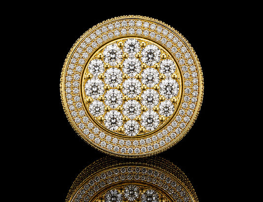 10K YELLOW GOLD DIAMOND RING 3.13CT OF DIAMONDS Angelica Jewellers