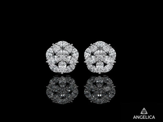 14K WHITE GOLD PEAR SHAPE, MARQUISE & ROUND VVS F+ DIAMOND Angelica Jewellers
