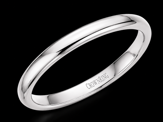 3mm Comfort-Fit Wedding Band -Classic Polished  Finish– 14K Gold, 18K Gold or Platinum