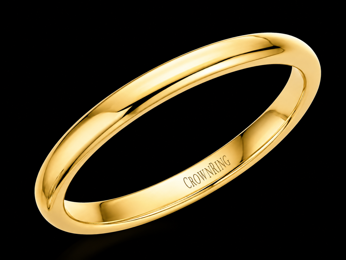 3mm Comfort-Fit Wedding Band – 14K Gold, 18K Gold or Platinum