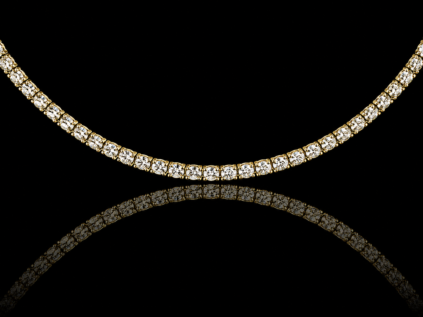 14K White Gold Classic Diamond Tennis Necklace – 14.29 CTW-3.25mm (Copy) Angelica Jewellers