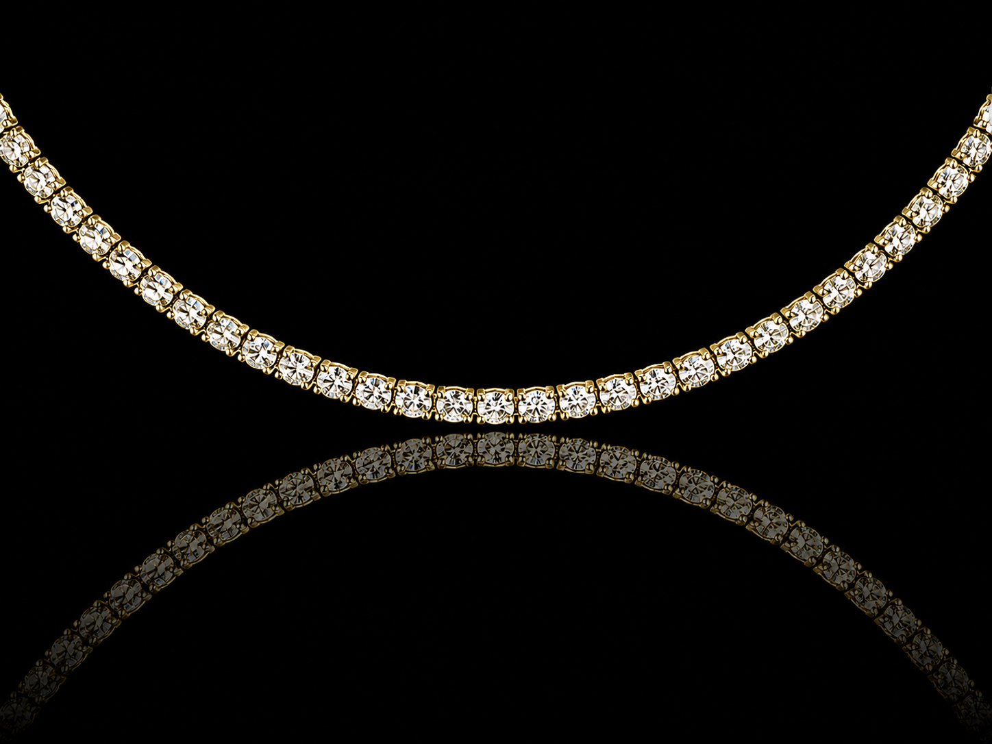 14K White Gold Classic Diamond Tennis Necklace – 14.29 CTW-3.25mm (Copy) Angelica Jewellers