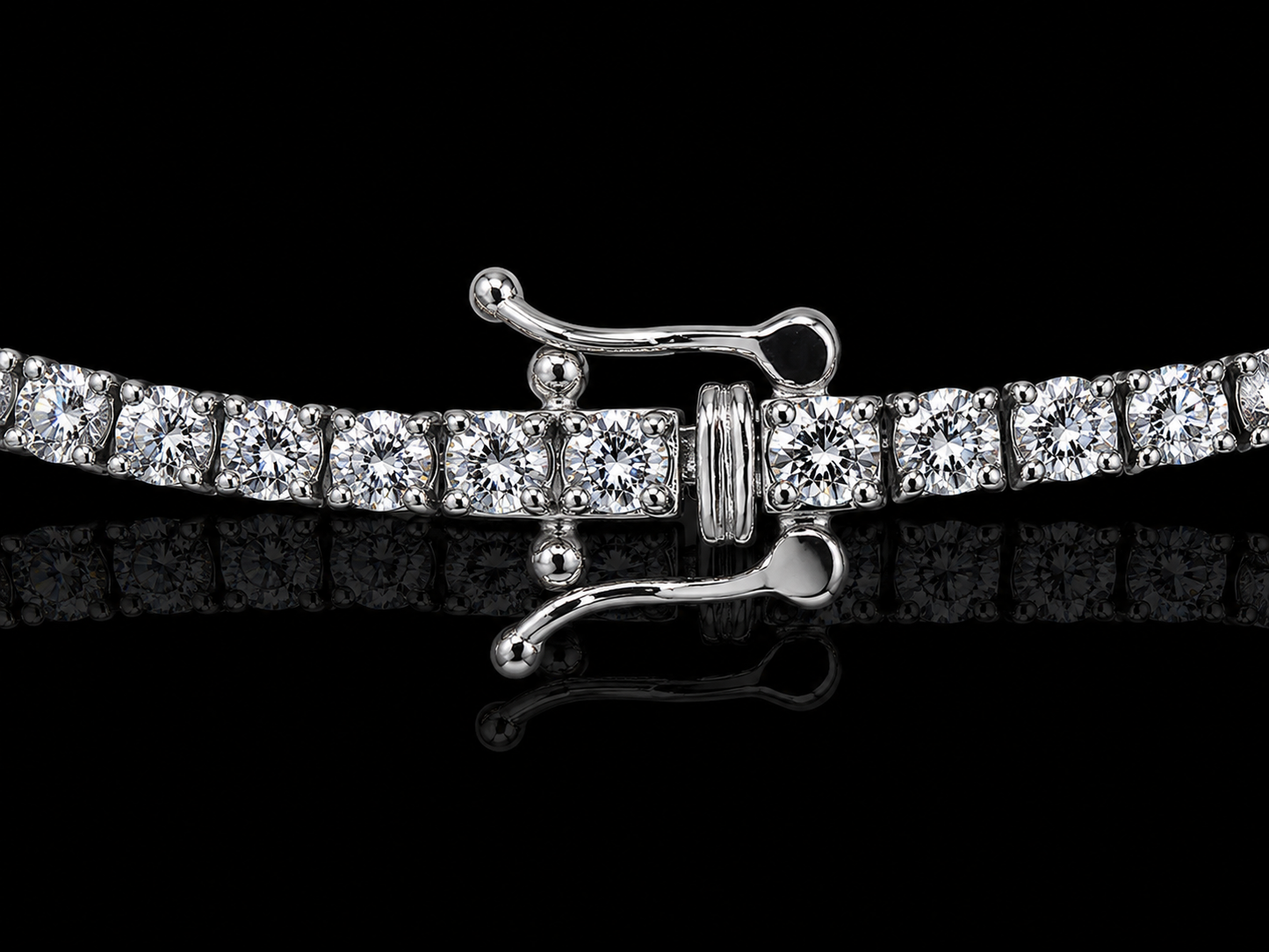 14K White Gold Classic Diamond Tennis Necklace – 14.29 CTW-3.25mm (Copy) Angelica Jewellers