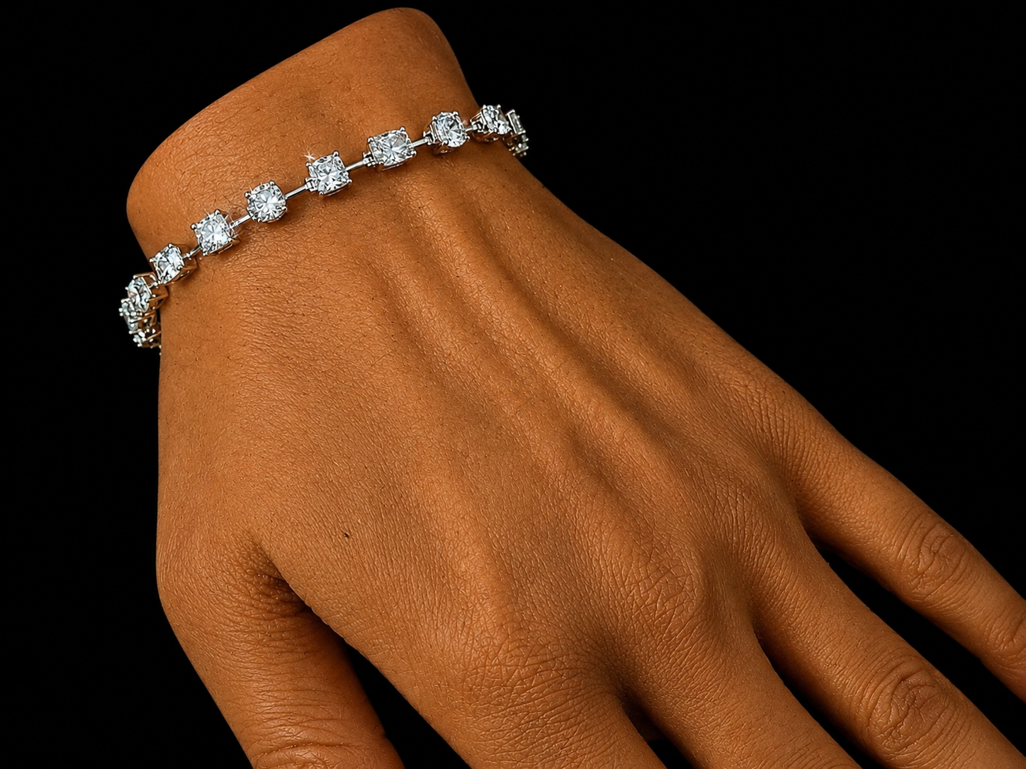 14K Gold 10.73 CTW Lab-Grown Mixed-Cut Diamond Tennis Bracelet – 7" (Copy) Angelica Jewellers