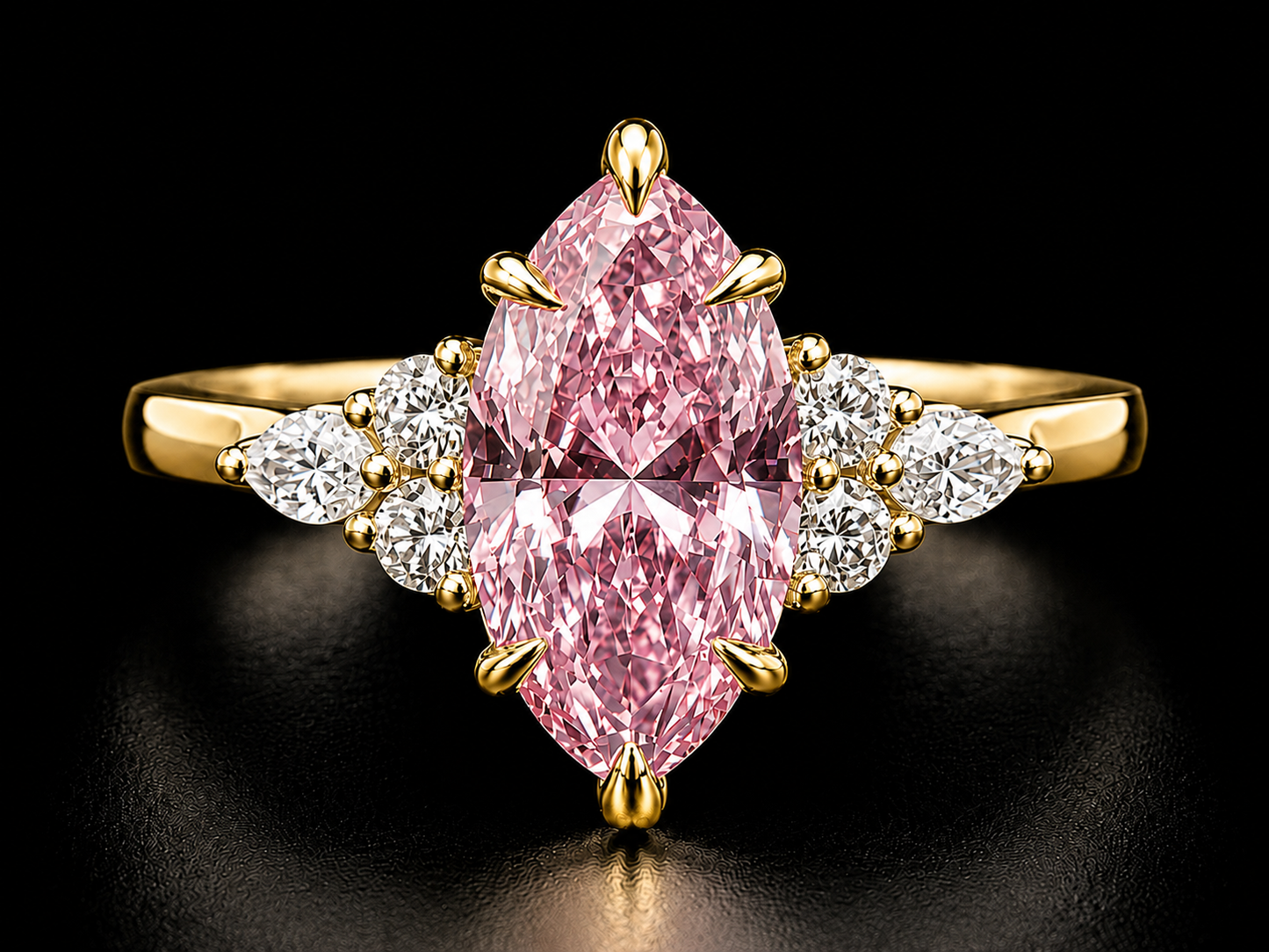 18K White Gold Trilogy Engagement Ring with 3.00 CT Elongated Cushion-Cut Diamond (Copy) (Copy) Angelica Jewellers
