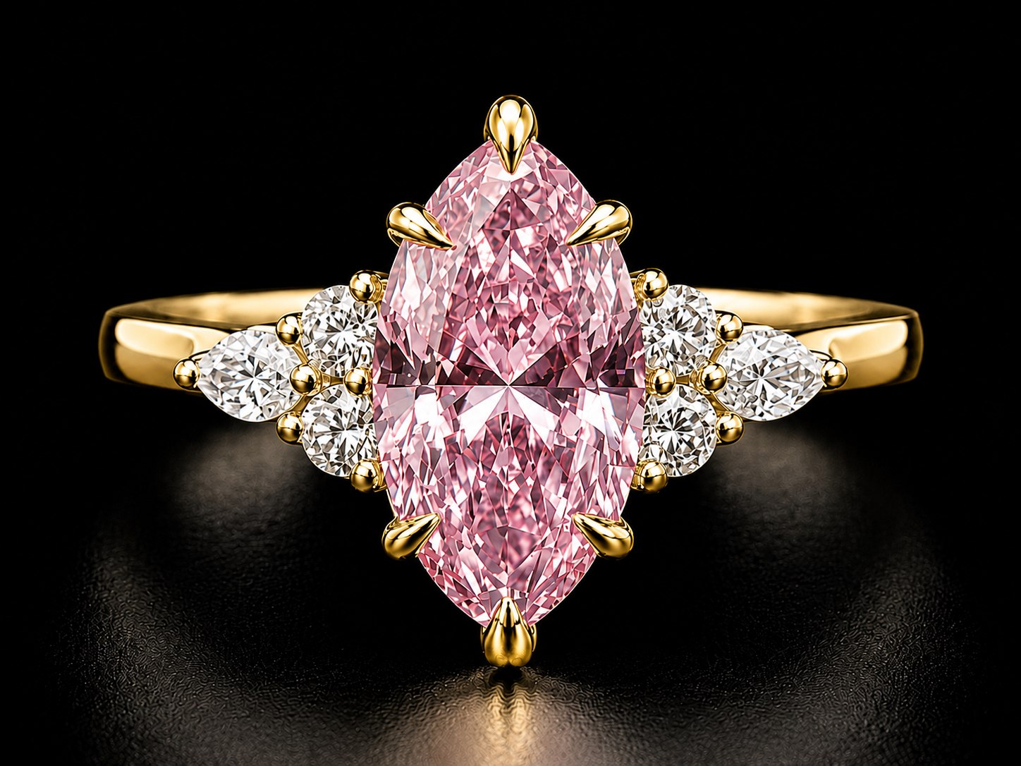 18K White Gold Trilogy Engagement Ring with 3.00 CT Elongated Cushion-Cut Diamond (Copy) (Copy) Angelica Jewellers