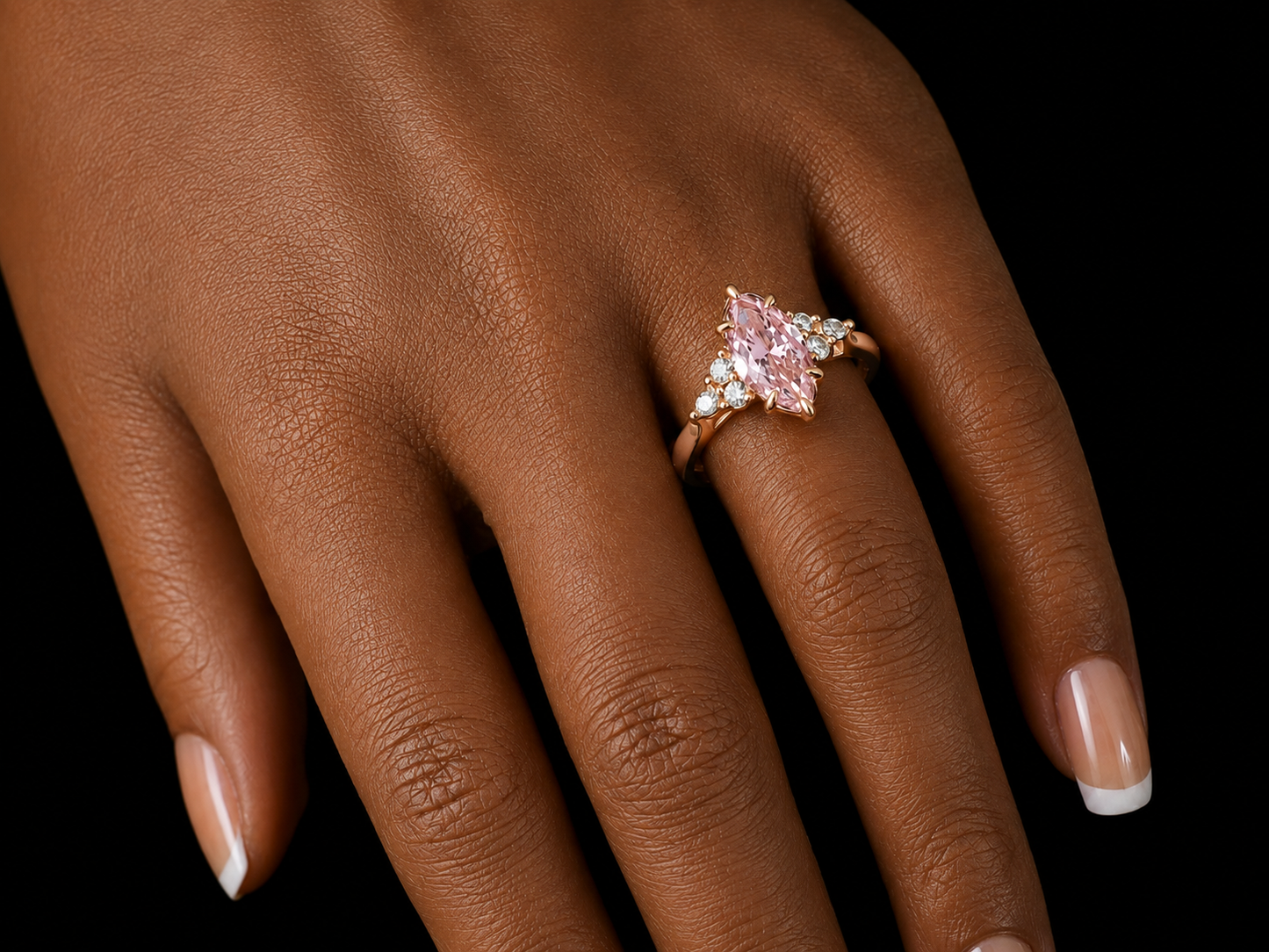 18K White Gold Trilogy Engagement Ring with 3.00 CT Elongated Cushion-Cut Diamond (Copy) (Copy) Angelica Jewellers