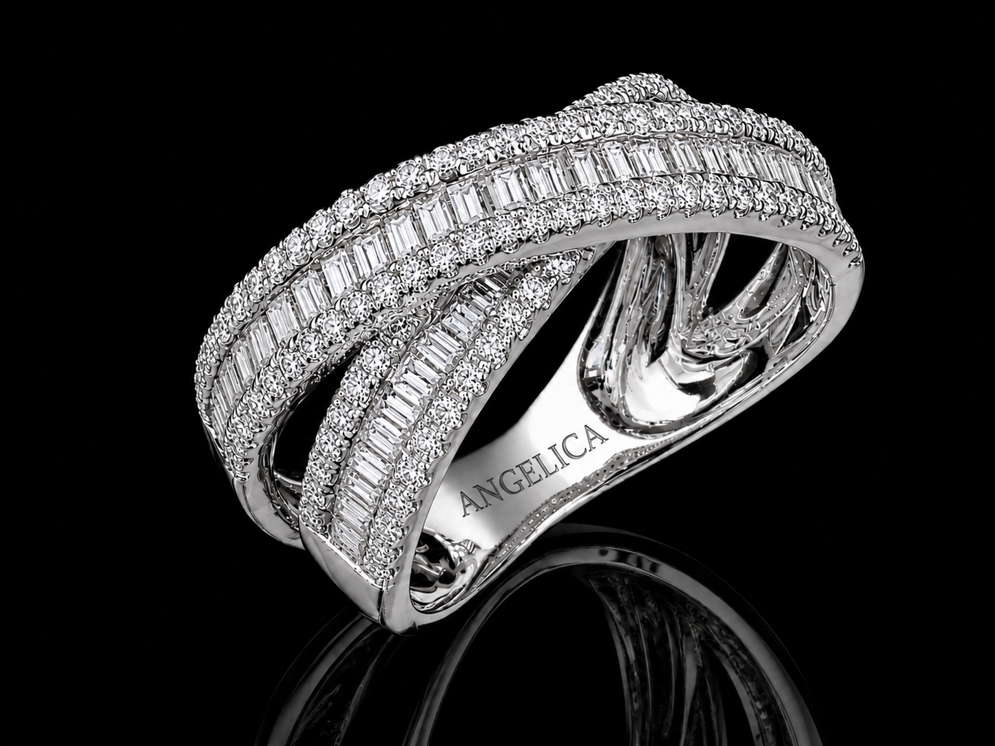 The Teller Ring – 14K Yellow Gold Ruby & Diamond Serpentine Ring (Copy) Angelica Jewellers