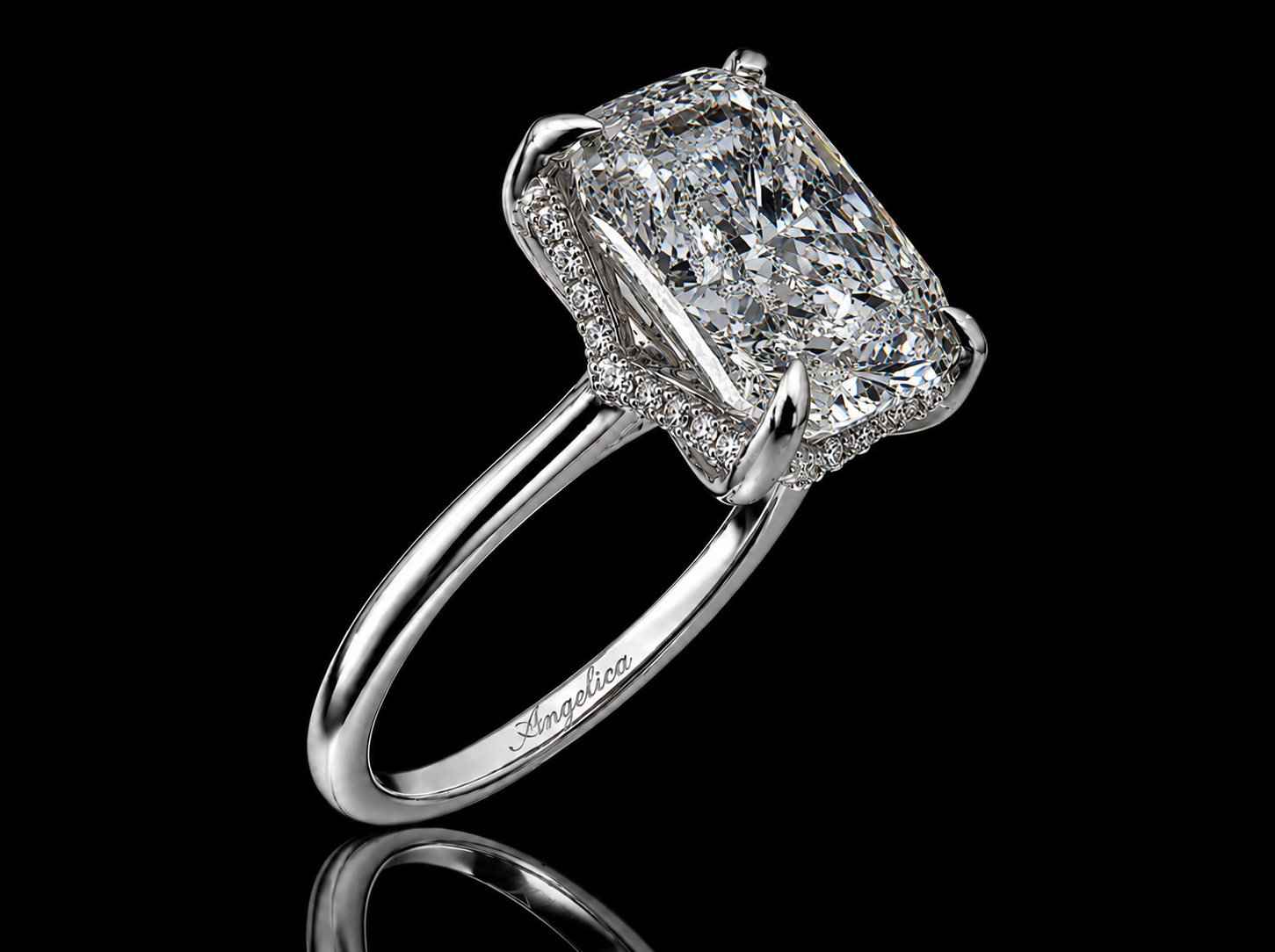 2.00 ct Vivid Pink Lab Diamond Engagement Ring Set in Gold (Copy) Angelica Jewellers