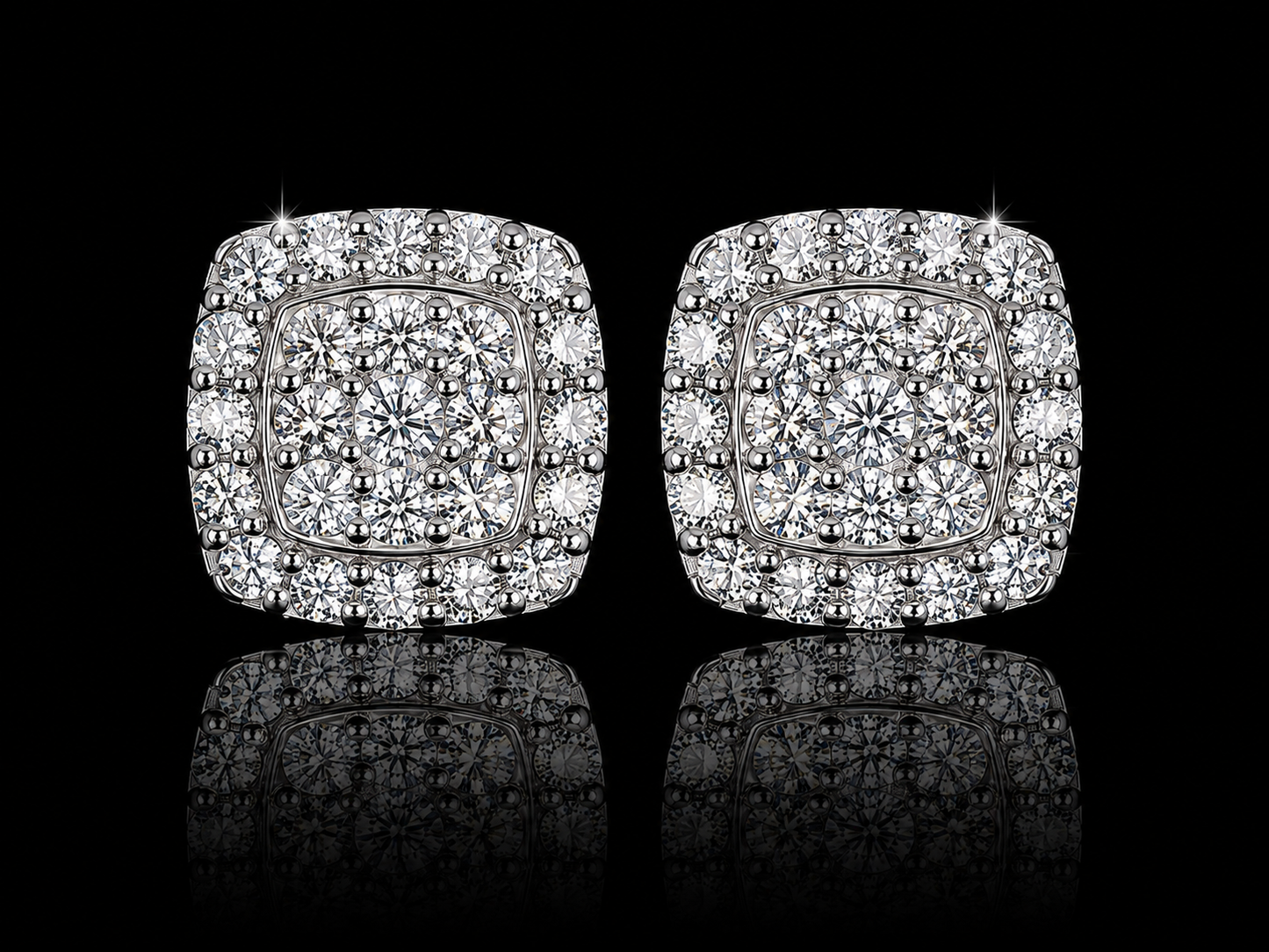 14K Yellow Gold Martini Bezel-Set Lab Grown Diamond Stud Earrings | VS1 E | Flush-Fit Design (Copy) Angelica Jewellers X Waves