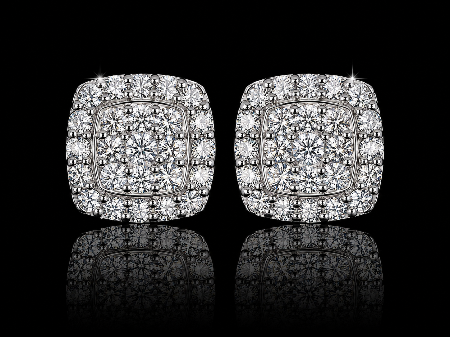 14K Yellow Gold Martini Bezel-Set Lab Grown Diamond Stud Earrings | VS1 E | Flush-Fit Design (Copy) Angelica Jewellers X Waves