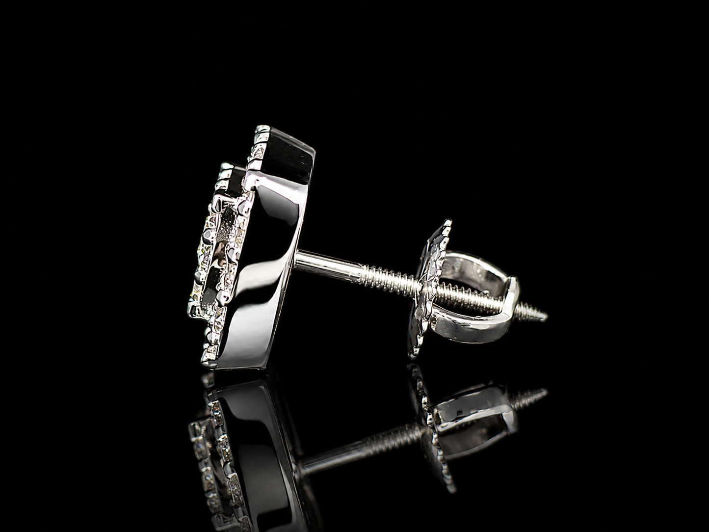 14K Yellow Gold Martini Bezel-Set Lab Grown Diamond Stud Earrings | VS1 E | Flush-Fit Design (Copy) Angelica Jewellers X Waves