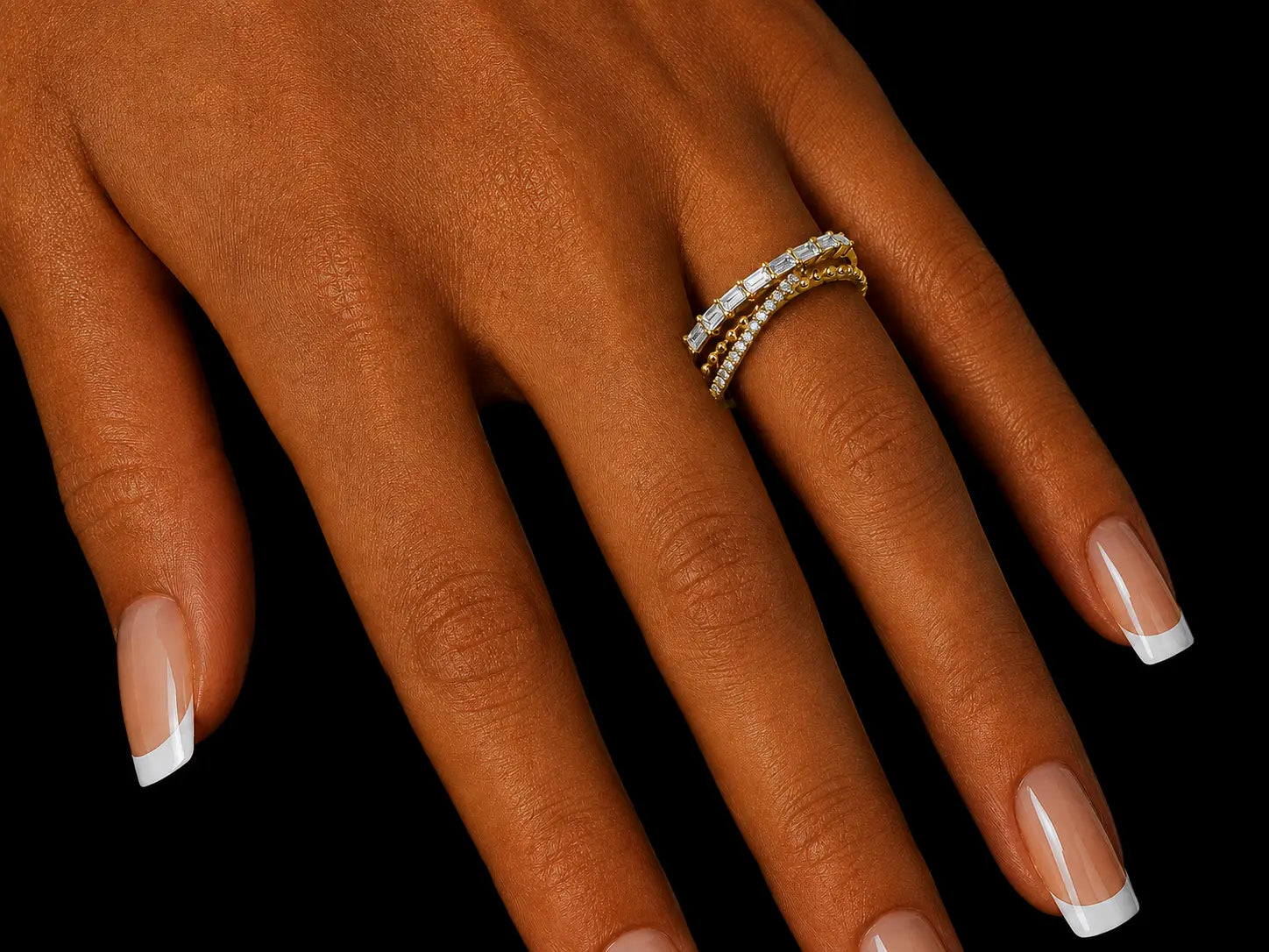 14K Yellow Gold Overlap Cross Diamond Ring – 0.20 CTW Angelica Jewellers