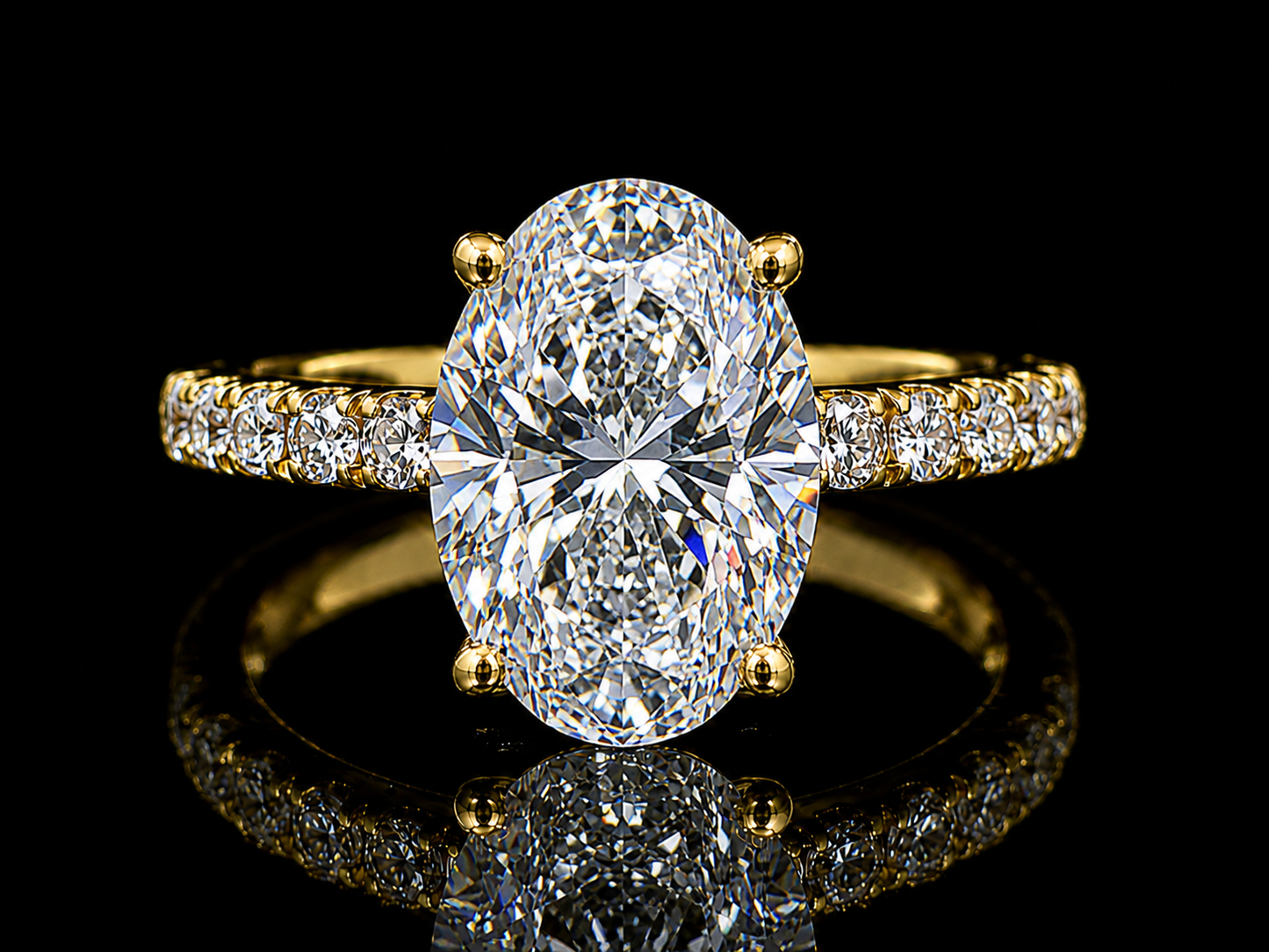 2.08 CT IGI Certified E VVS2 Lab-Grown Radiant Diamond Engagement Ring with 0.45 CTW Accents (Copy) Angelica Jewellers