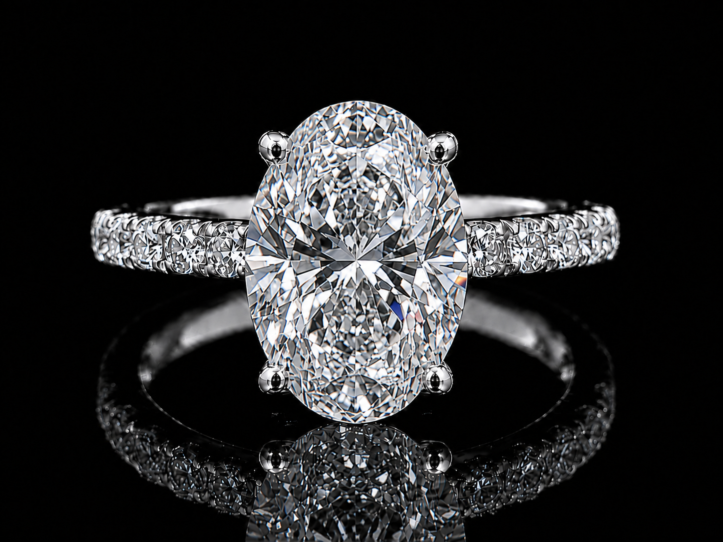 2.08 CT IGI Certified E VVS2 Lab-Grown Radiant Diamond Engagement Ring with 0.45 CTW Accents (Copy) Angelica Jewellers