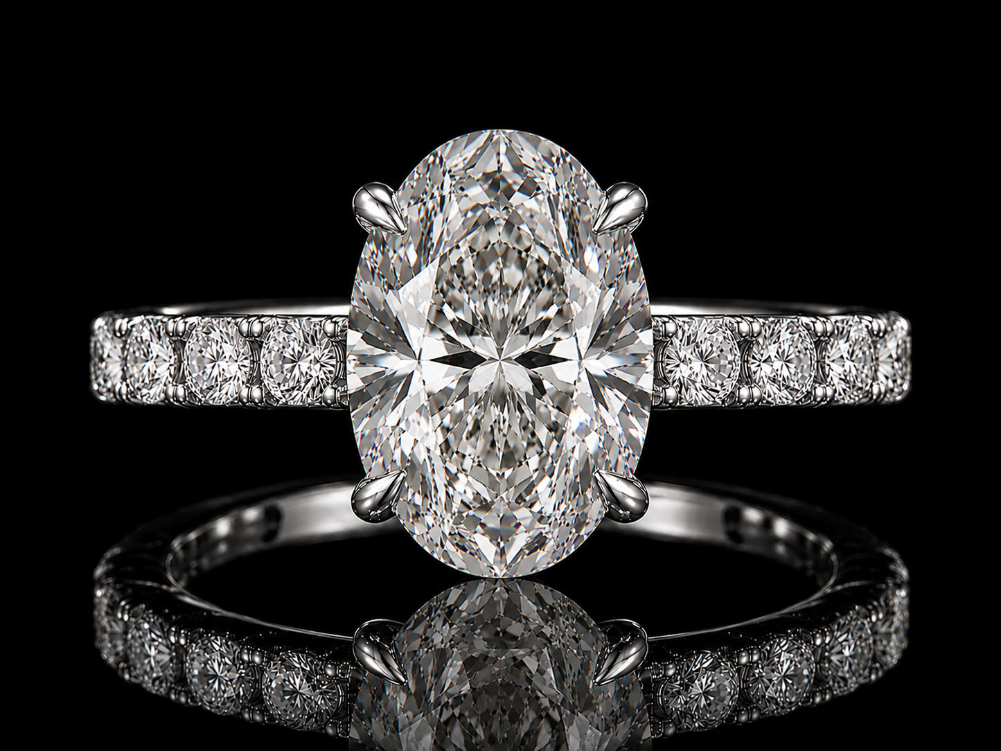 2.55ct Oval E VVS2 Lab-Grown Diamond Gold Engagement Ring – IGI Certified (Copy) Angelica Jewellers