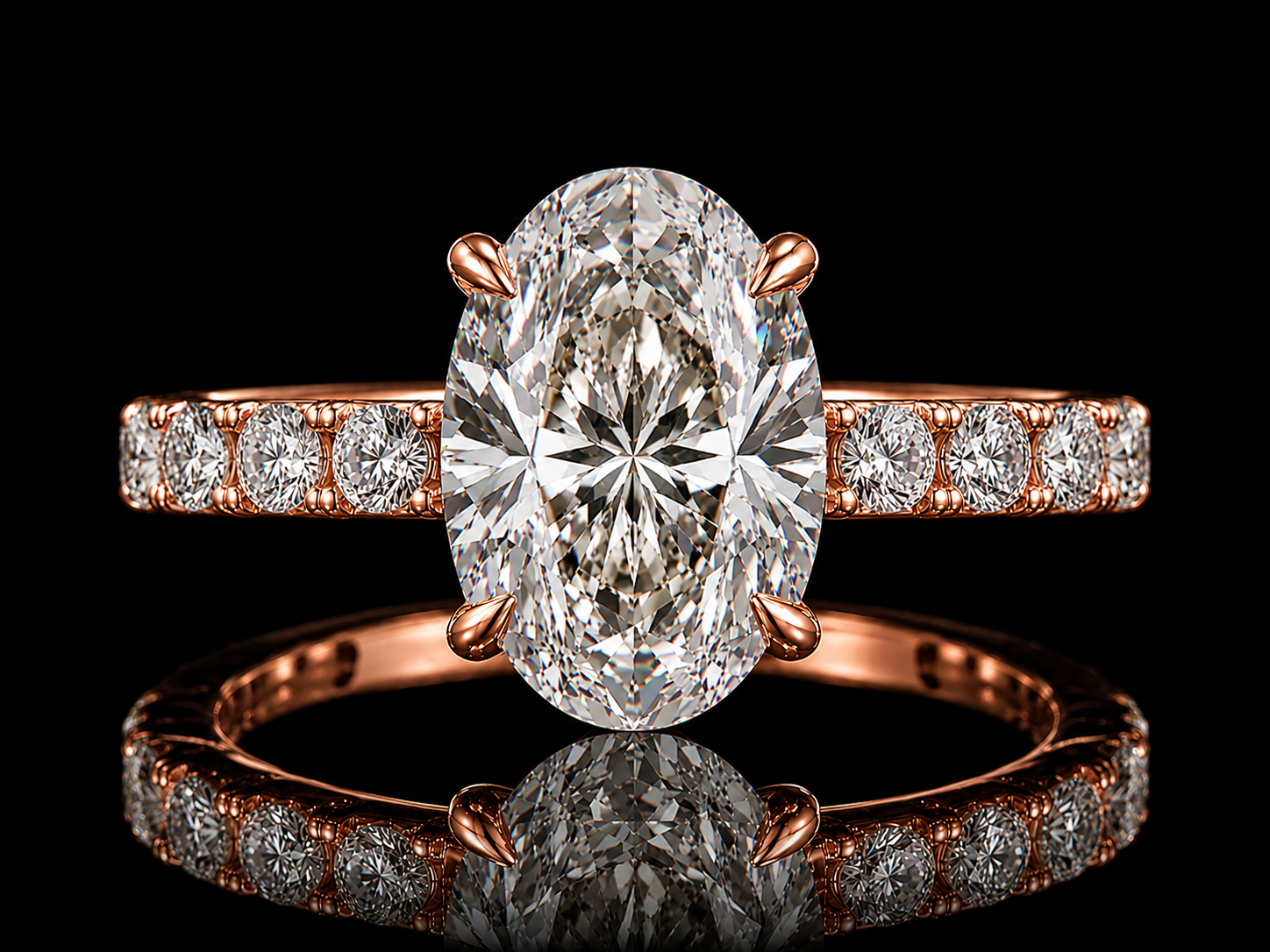 2.55ct Oval E VVS2 Lab-Grown Diamond Gold Engagement Ring – IGI Certified (Copy) Angelica Jewellers