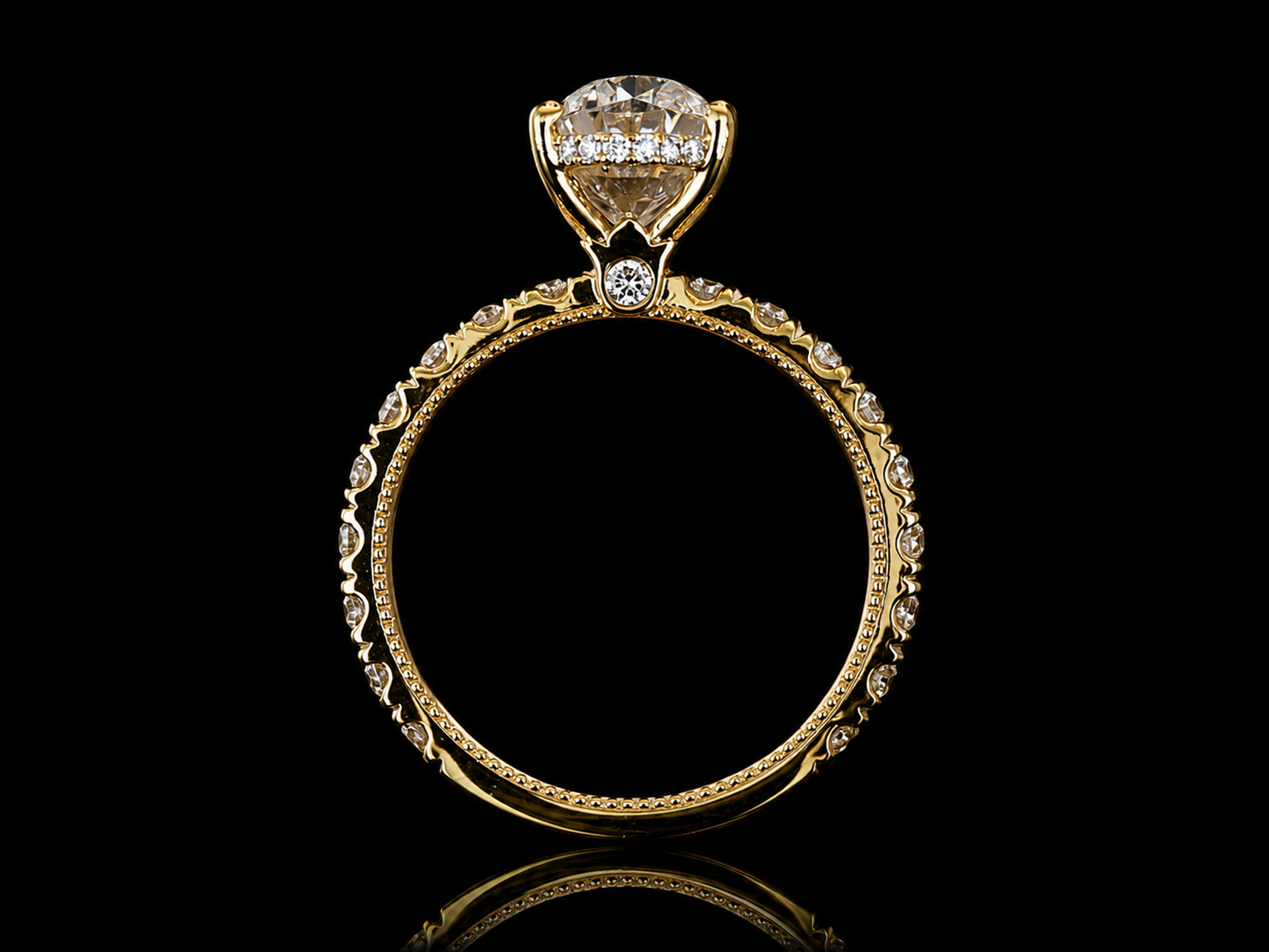 2.55ct Oval E VVS2 Lab-Grown Diamond Gold Engagement Ring – IGI Certified (Copy) Angelica Jewellers