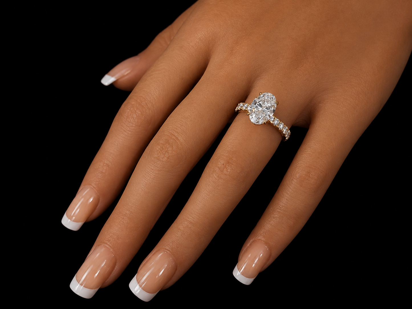 2.55ct Oval E VVS2 Lab-Grown Diamond Gold Engagement Ring – IGI Certified (Copy) Angelica Jewellers