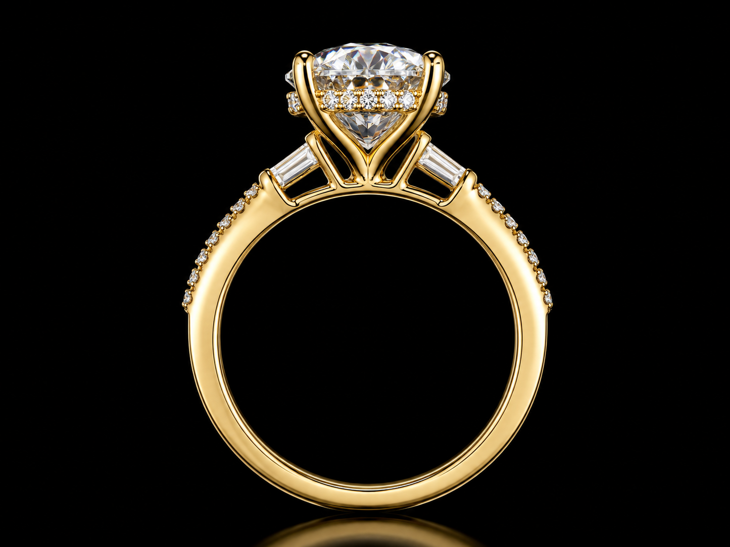Trinity 3.76ct Total Diamond Weight Cushion-Cut Lab-Grown Diamond Engagement Ring (Copy) Angelica Jewellers