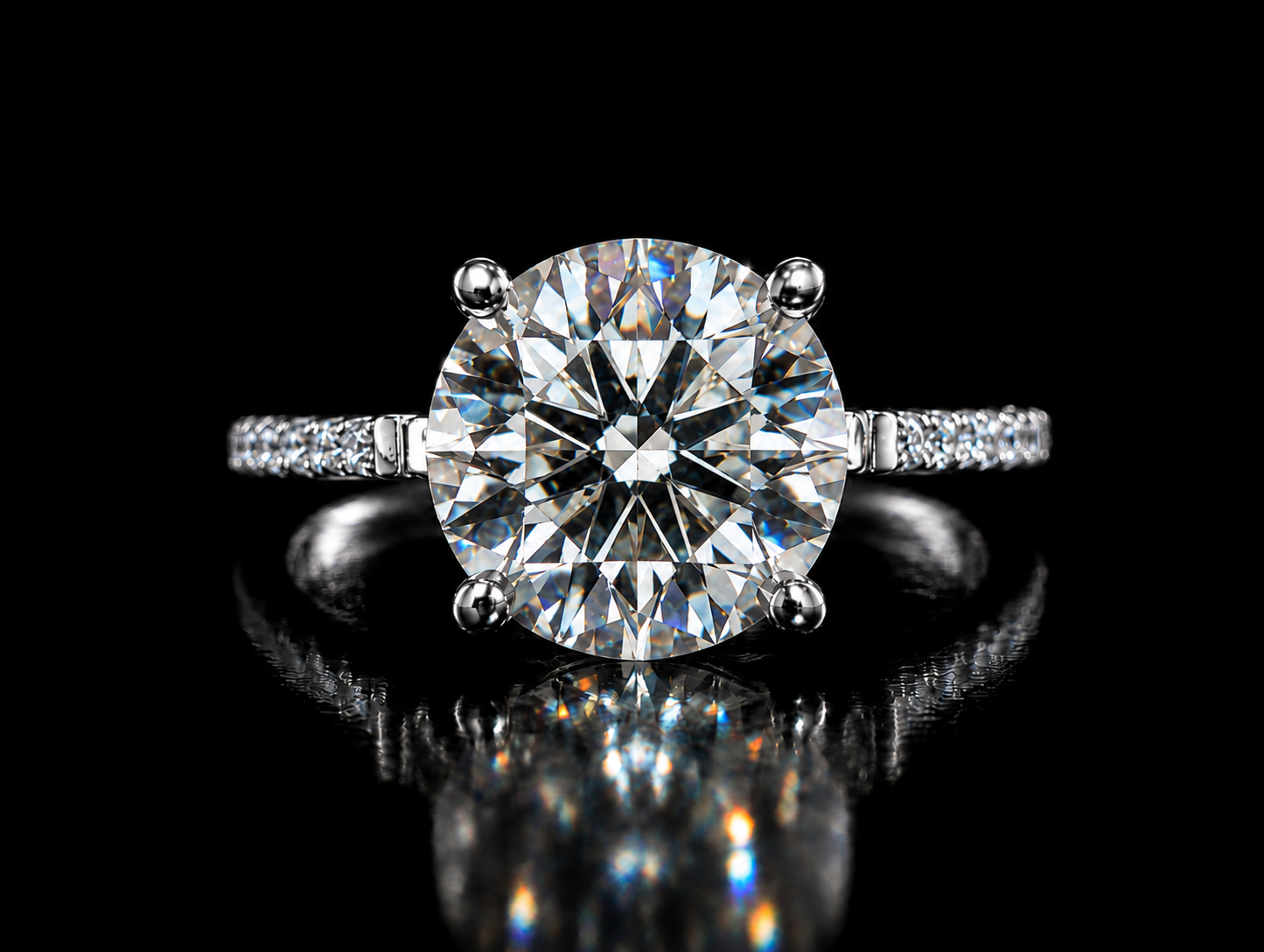 Trinity 3.76ct Total Diamond Weight Cushion-Cut Lab-Grown Diamond Engagement Ring (Copy) Angelica Jewellers