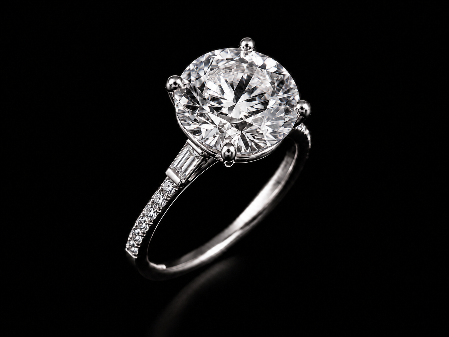 Trinity 3.76ct Total Diamond Weight Cushion-Cut Lab-Grown Diamond Engagement Ring (Copy) Angelica Jewellers