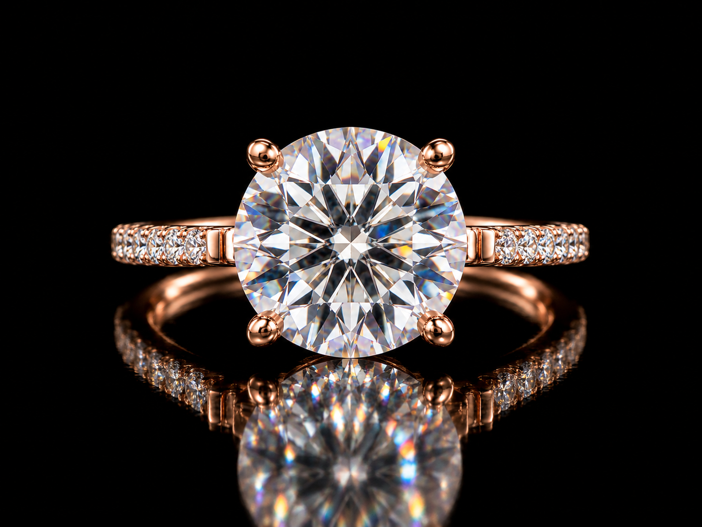 Trinity 3.76ct Total Diamond Weight Cushion-Cut Lab-Grown Diamond Engagement Ring (Copy) Angelica Jewellers