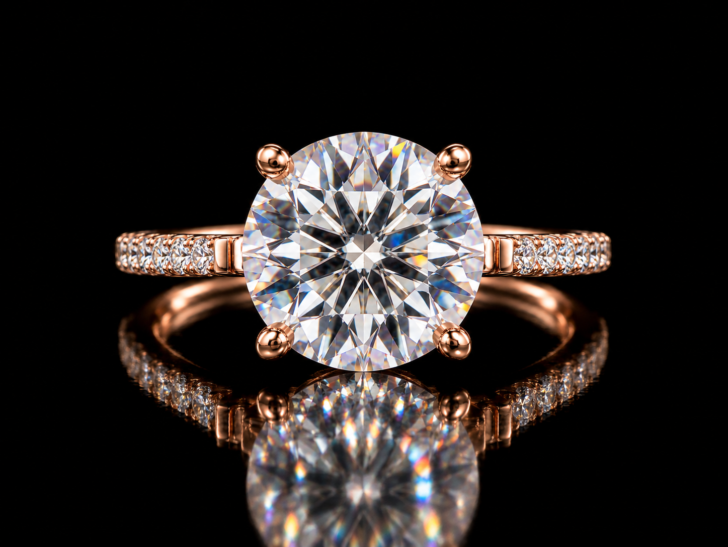 Trinity 3.76ct Total Diamond Weight Cushion-Cut Lab-Grown Diamond Engagement Ring (Copy) Angelica Jewellers